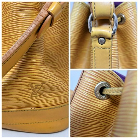 Auth Louis Vuitton Noe Yellow Epi Leather Bucket - Picture 6 of 11